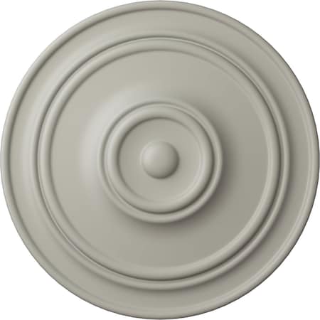 Ekena Millwork Classic Ceiling Medallion (For Canopies up to 5 1/2"), Hnd-Painted Pot of Cream, 21 7/8"OD x 2 3/8"P CM22CLPCF